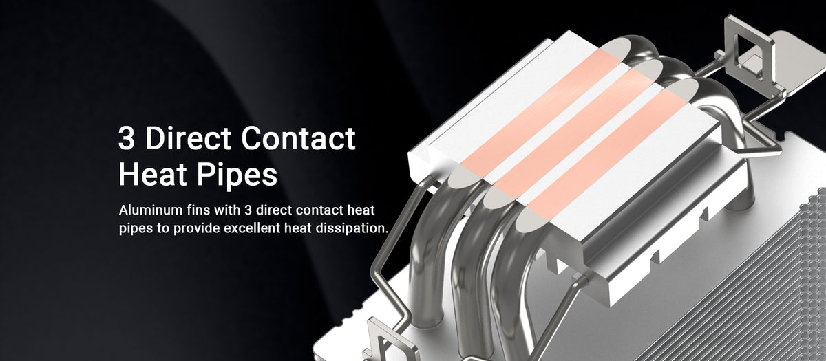 ID-COOLING SE-903-SD V3 CPU Air Cooler | 3 × 6mm Direct-Touch Heatpipes · 130W TDP | 92mm Fan · 2000 RPM · 37.44 CFM · 23.1 dB(A) | 123mm Height · 370g | Intel LGA1851/1700/1200/115X · AMD AM5/AM4