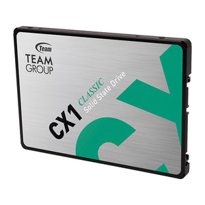 TEAMGROUP CX1 240GB Internal SSD | SATA III 6Gb/s · 2.5-inch | Up to 520MB/s Read · 430MB/s Write | >80TBW · MTBF 1,000,000 Hours | 3-Year Limited Warranty