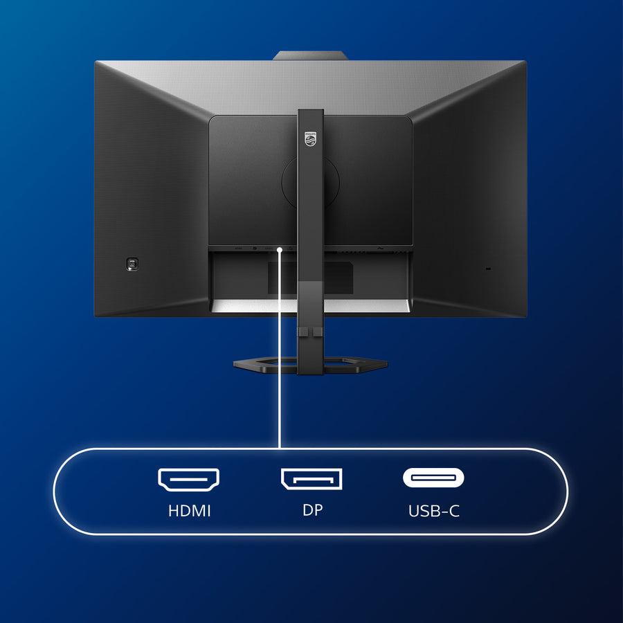 Philips 27E1N5600HE 27-Inch Monitor | QHD 2560x1440 | 75Hz | IPS Panel | HDMI + DisplayPort + USB-C | Height Adjustable | Black
