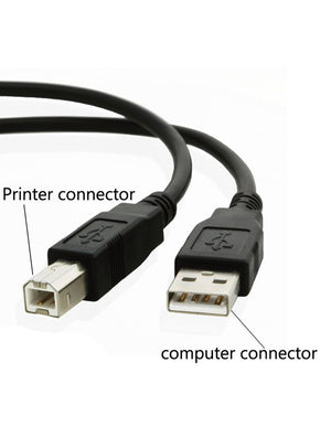 2B DC017 USB Printer Cable | USB Type-A to USB Type-B · Male to Male | 3 m | Black