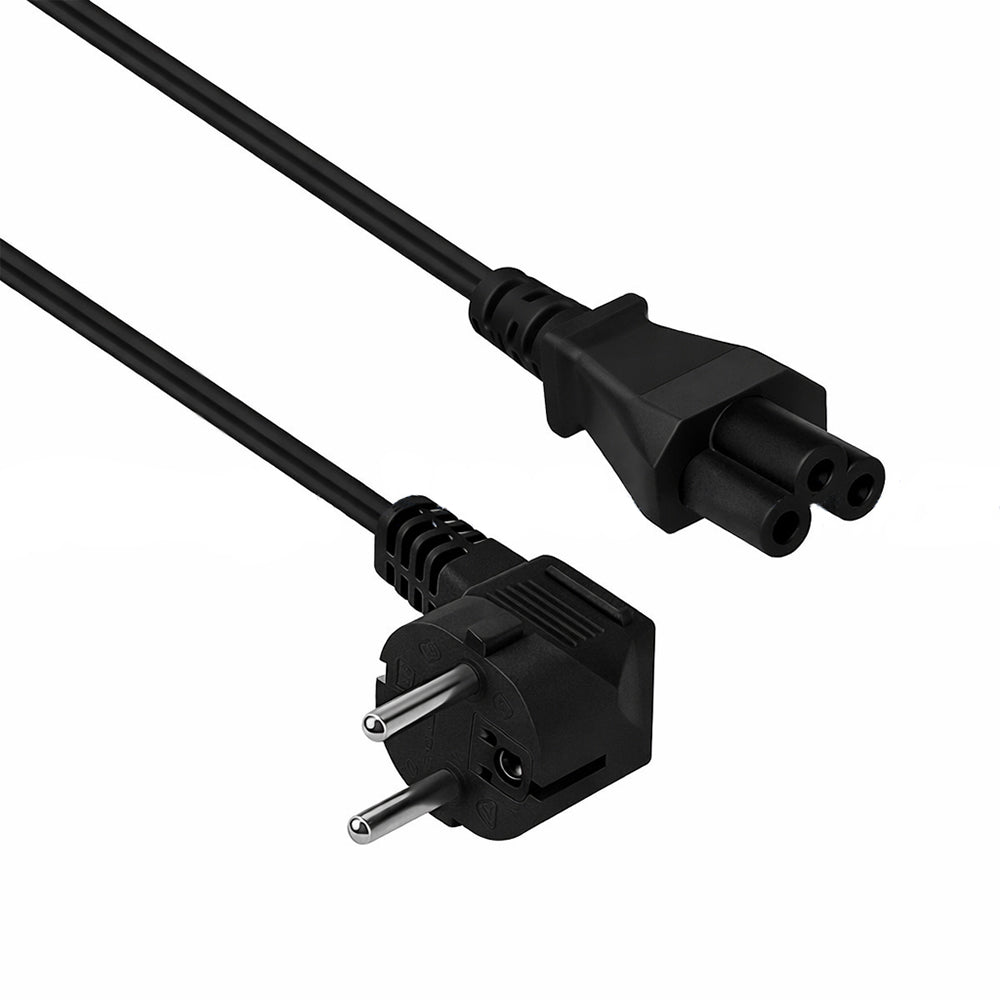 2B PS005 Laptop Adapter Power Cable | Euro Plug | 1 m | For Laptop AC Adapters