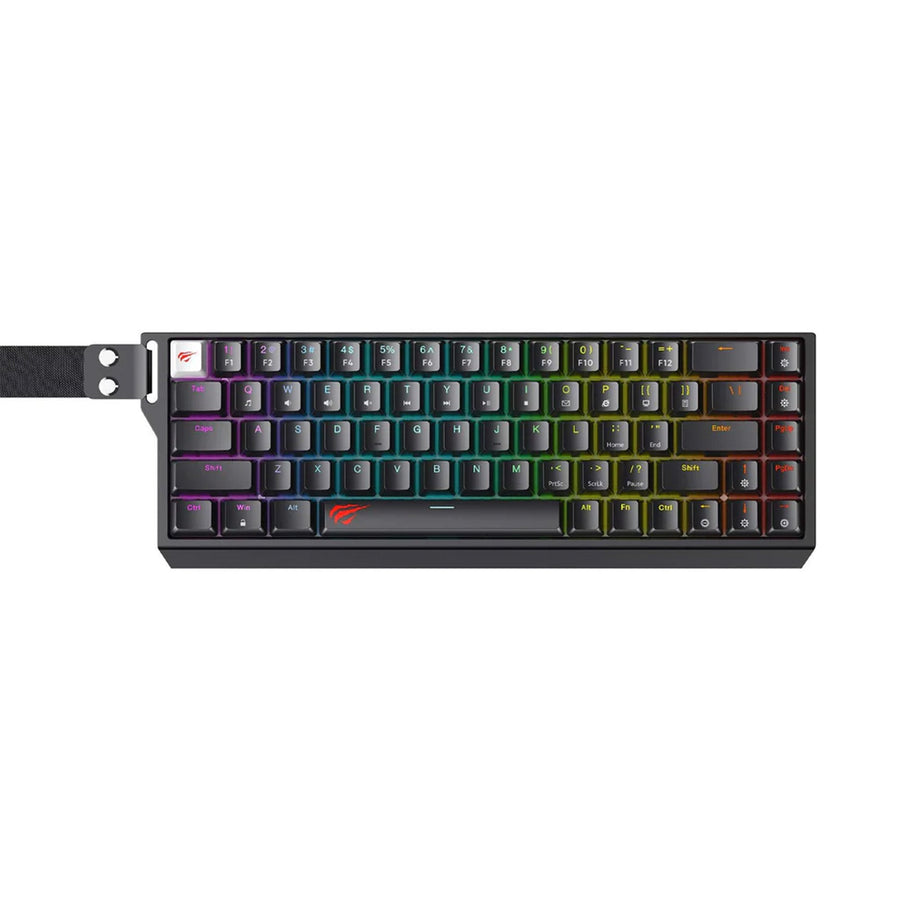 HAVIT KB922L Contour RGB Backlit Mechanical Gaming Keyboard | 68 Keys | Contour PBT Keycaps | 17 RGB Modes · 5 Brightnes