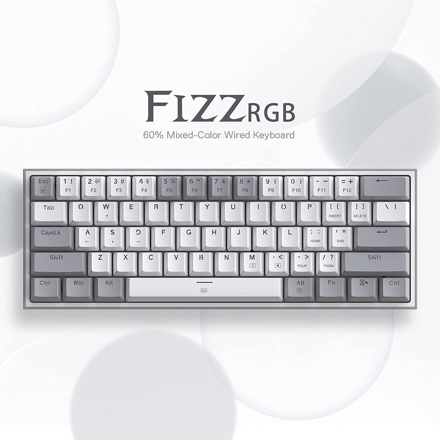 Redragon K617 Fizz - White / Red