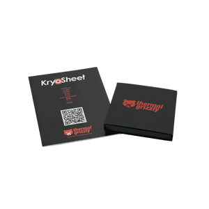 Thermal Grizzly KryoSheet TG-KS-50-50 Graphene Thermal Pad | 50 x 50 mm · 0.2 mm thick | 2500 mm² coverage · No drying out | -250°C to +150°C · Electrically conductive | Anthracite