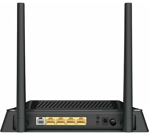 D-Link DSL-224 Wireless N300 VDSL2/ADSL2+ Modem Router | 300 Mbps 2.4 GHz 802.11b/g/n | 2 × 5 dBi Fixed Antennas | RJ-11