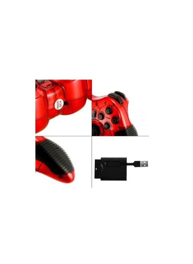 Utopia 7-in-1 Wireless Gamepad | RF 2.4GHz · Up to 20 m Range | Dual Vibration | PS1 · PS2 · PS3 · PC · Android TV | Bat