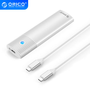 ORICO PWM2-G2 M.2 NVMe SSD Enclosure | USB 3.2 Gen 2 Type-C · 10 Gbps | 2230/2242/2260/2280 · Up to 8TB | Aluminium Alloy + ABS · Tool-Free | Black