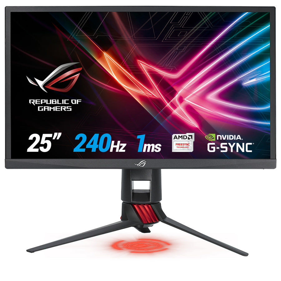 ASUS ROG XG258Q | 24.5" Gaming Monitor | Full HD 1920x1080 | 240Hz | 1ms | TN | G-Sync Compatible | HDMI