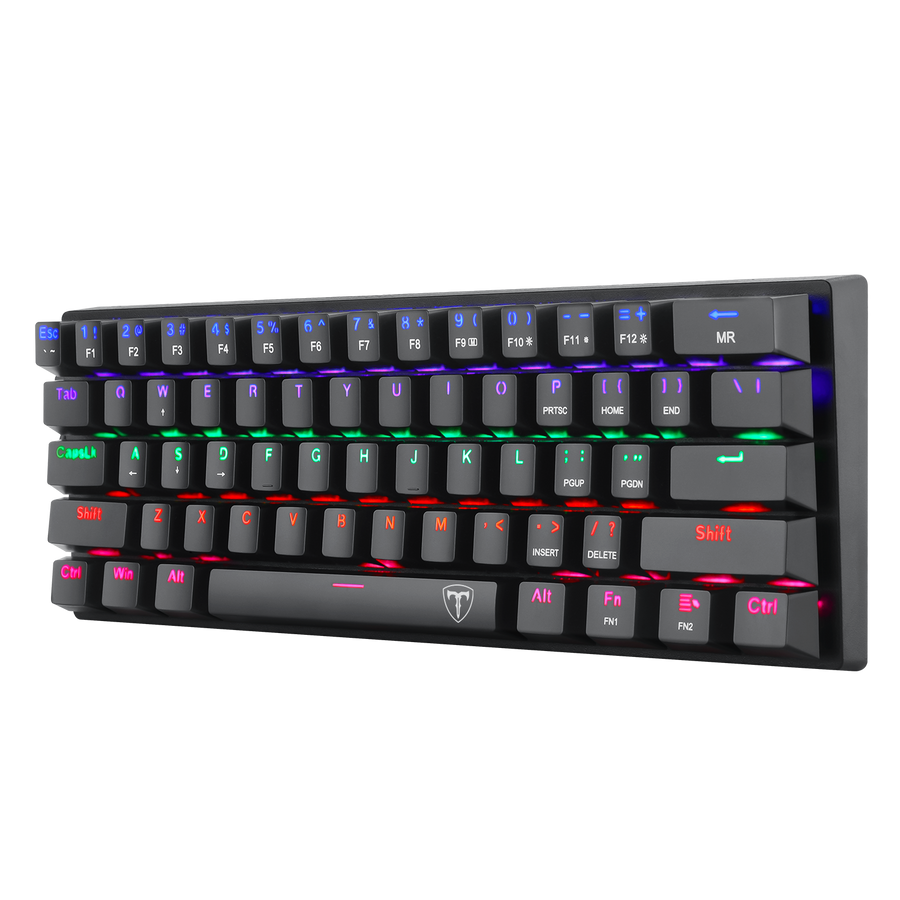 T-Dagger Arena T-TGK321 60% Wired Mechanical Gaming Keyboard | 61 Keys · Full-Key Rollover | Red Switches · 50M Keystrok