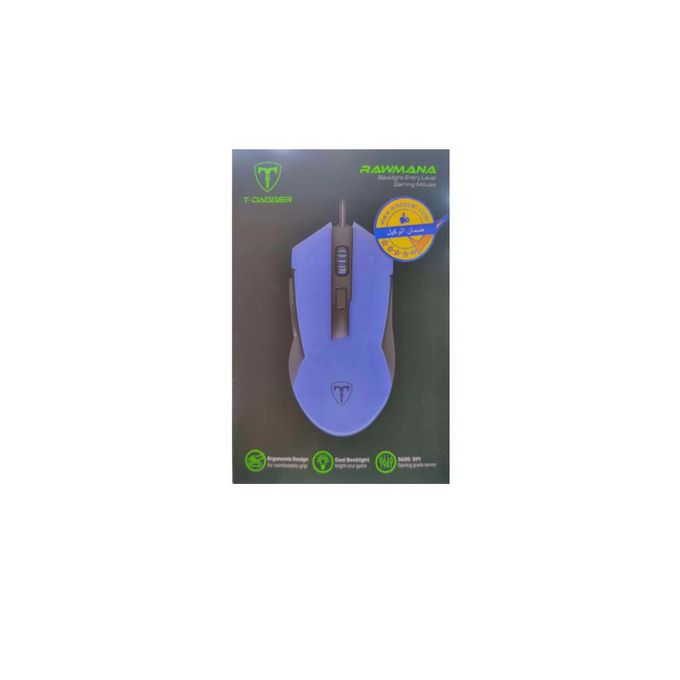T-DAGGER Rawmana T-TGM113 Wired Gaming Mouse | 3600 DPI · 4 Levels | Optical Sensor | RGB Backlight · Honeycomb Shell | 