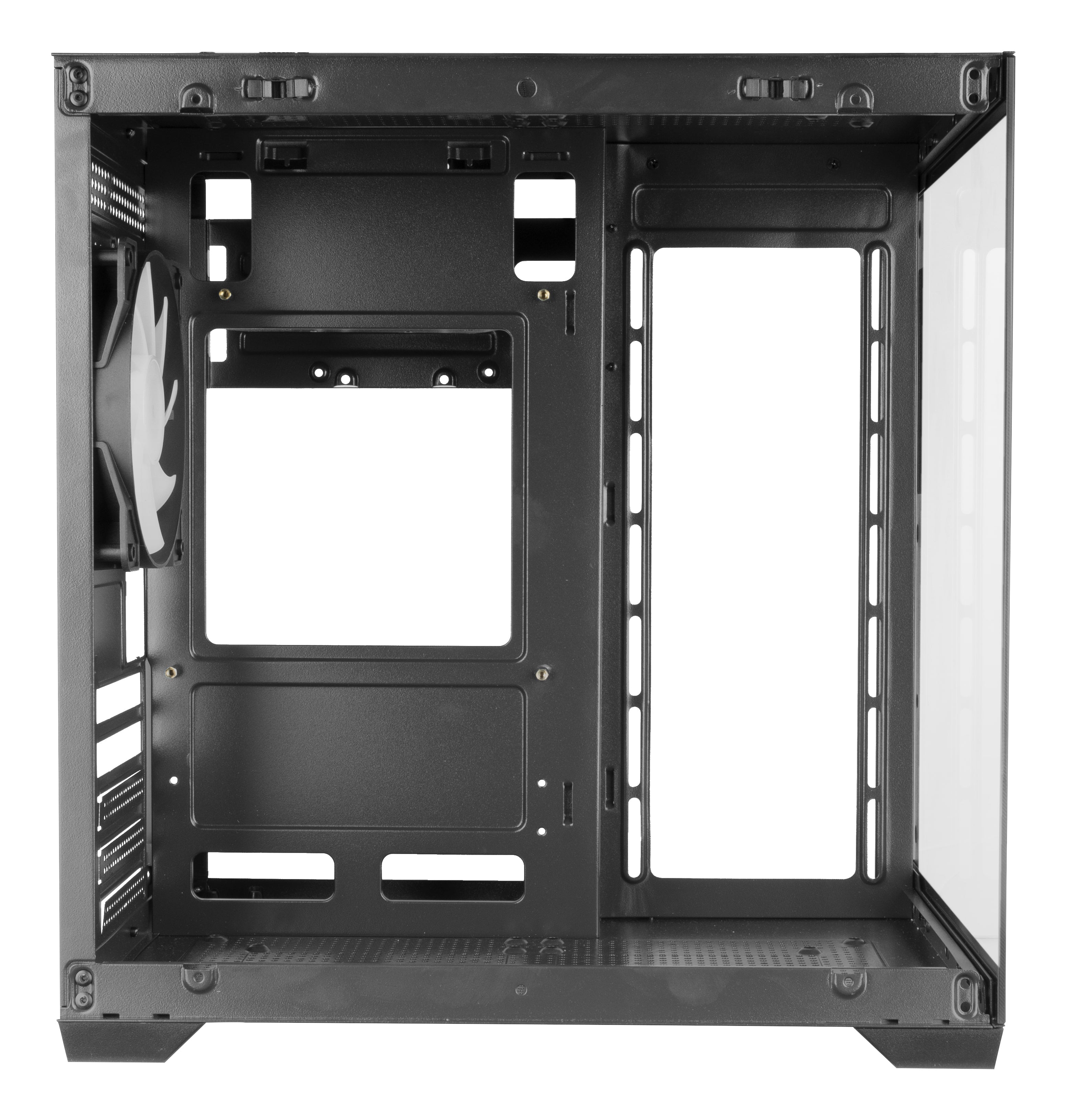 Mars Gaming MC-VIEW2 PC Case | Micro-ATX | Tempered Glass | ARGB Fans