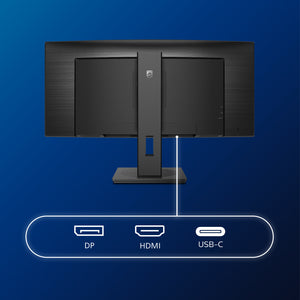 Philips 346B1C 34-Inch Ultrawide Curved Gaming Monitor | UWQHD 3440x1440 | 100Hz | IPS Panel | HDMI + DisplayPort + USB-C | Height Adjustable | Black | ملاحظة: نقطة سوداء