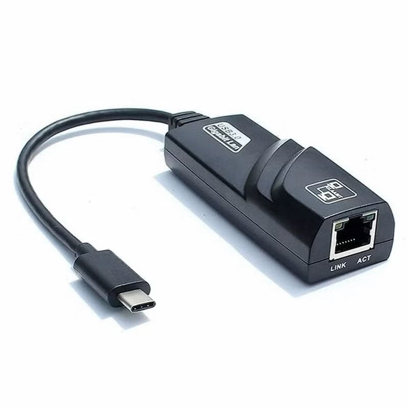 Point USB 3.0 Type-C to Gigabit Ethernet Adapter | 10/100/1000 Mbps RJ45 LAN | Plug-and-Play · Bus-Powered | Black
