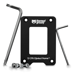 Thermal Grizzly CPU Contact Frame Intel 1851 V1 | LGA1851 · Intel Core Ultra 200 Series | Anodised Aluminium | Hex + Torx T20 Keys Included | Black