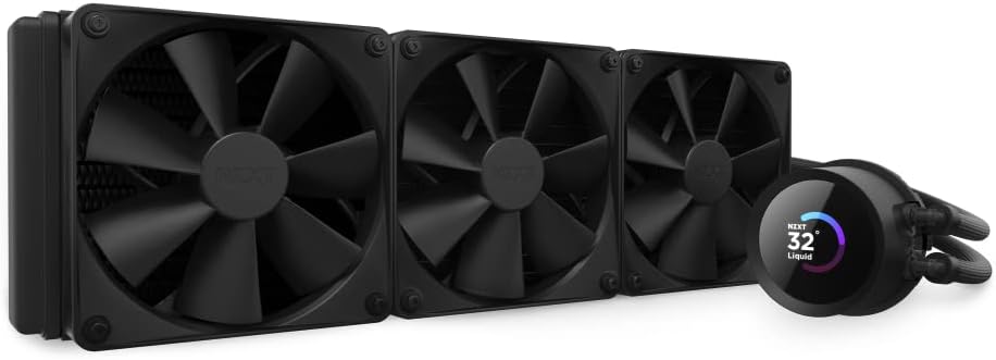 NZXT Kraken Elite 360 RGB - RL-KR36E-W1-360mm AIO CPU Wasserkühlung - 2,36'' LCD Display 640x640-3x120mm Core Fans - EIN Breakoutkabel zur einfache...