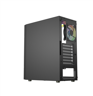 Xander Hulk Mid-Tower Gaming PC Case + 600W 80 PLUS White PSU | E-ATX · ATX · Micro-ATX · Mini-ITX | 4× 120mm ARGB Fans · ARGB Control PCB | Mesh Front · Tempered Glass Side | Black
