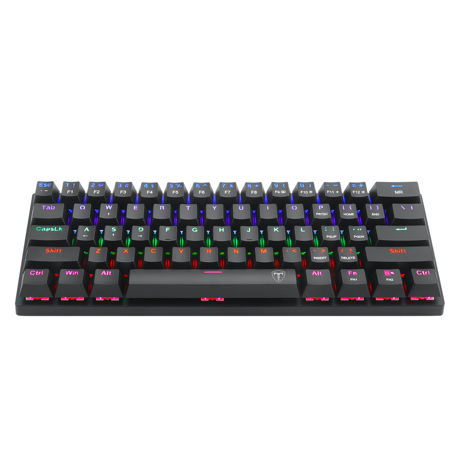 T-Dagger Arena T-TGK321 60% Wired Mechanical Gaming Keyboard | 61 Keys · Full-Key Rollover | Blue Switches · 50M Keystro