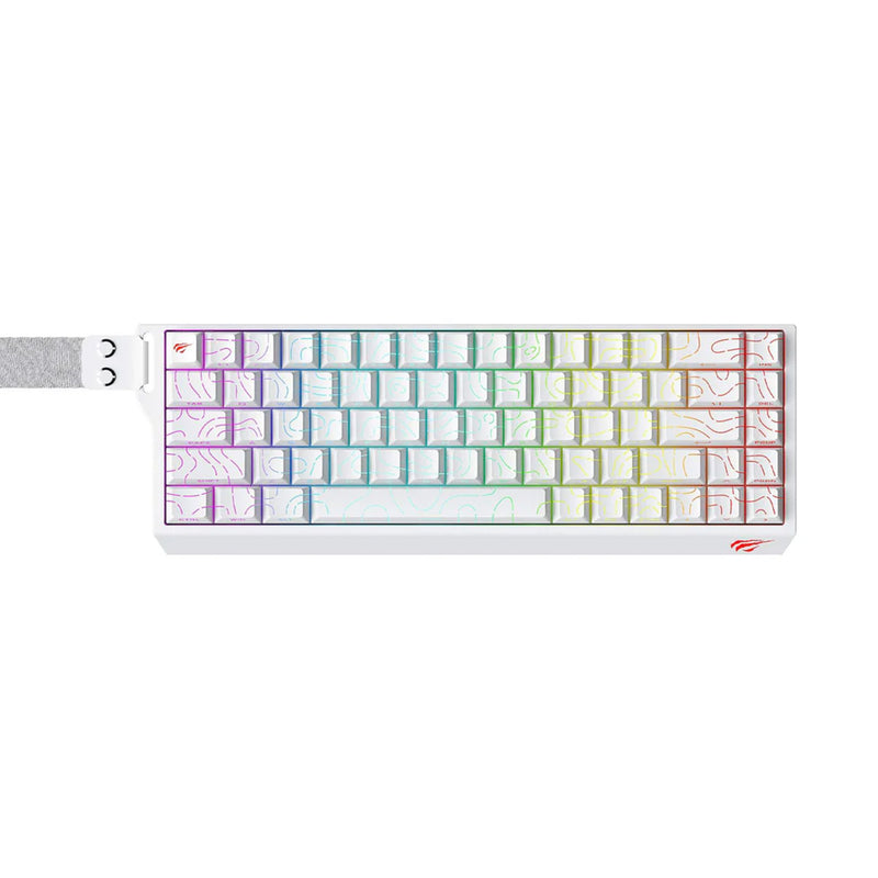 HAVIT KB922L Contour RGB Backlit Mechanical Gaming Keyboard | 68 Keys | Contour PBT Keycaps | 17 RGB Modes · 5 Brightnes