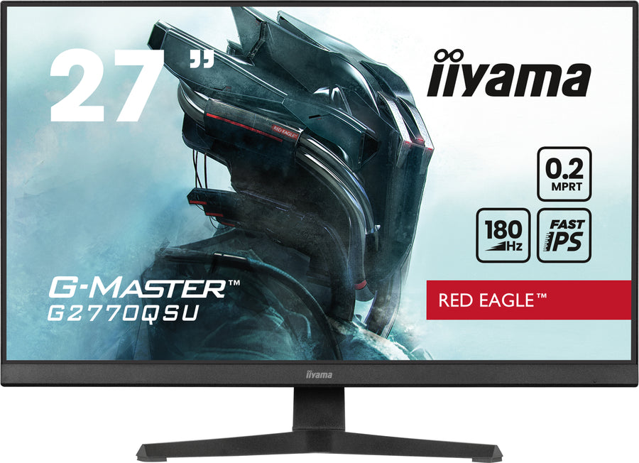 iiyama Red Eagle G-Master G2770QSU-B6 | 27" Gaming Monitor | QHD | 180Hz | Fast IPS | FreeSync