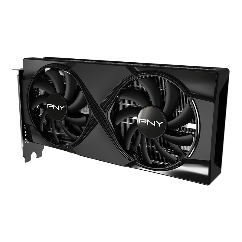 PNY GeForce RTX 5060 Ti 16GB Overclocked Dual Fan Graphics Card | 16GB GDDR7 · 128-bit · 448 GB/s | 2692 MHz Boost · 4608 CUDA Cores | PCIe 5.0 x8 · HDMI 2.1b · 3× DisplayPort 2.1b | Black