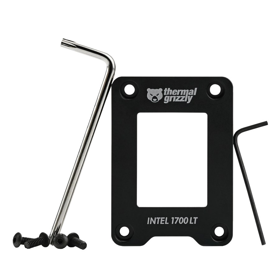 Thermal Grizzly CPU Contact Frame Intel 1700 LT | LGA1700 · 12th · 13th · 14th Gen | 15% Glass-Fibre Reinforced ABS | 71