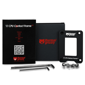 Thermal Grizzly CPU Contact Frame Intel 1851 V1 | LGA1851 · Intel Core Ultra 200 Series | Anodised Aluminium | Hex + Torx T20 Keys Included | Black