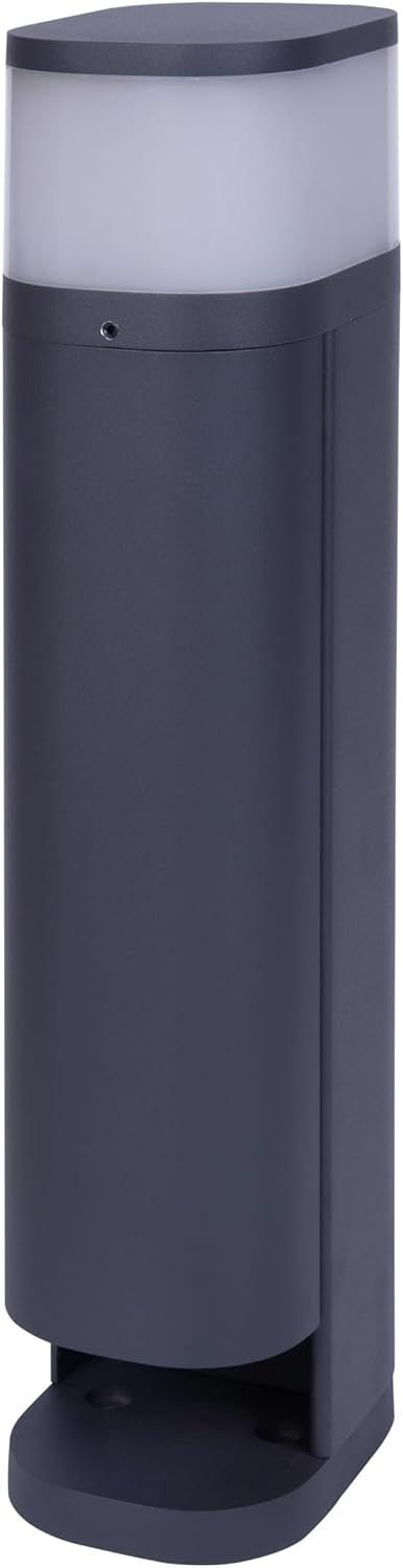 BOLD 19646 Volo Outdoor Socket Column — IP44, 2x Schuko, Twilight Sensor