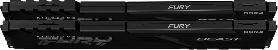 Kingston FURY Beast DDR5 16GB Kit (2x8GB) Black | 6000MT/s CL36-38-38-80 | AMD EXPO + Plug N Play | 1.35V | Low-Profile Heat Spreader | On-Die ECC | Dual 32-bit Subchannels | Non-RGB Stealth | AMD Ryzen 7000/9000