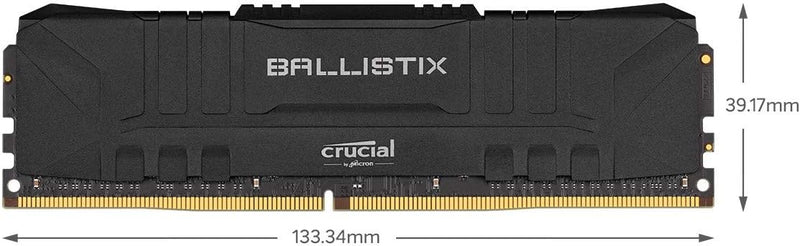 Crucial Ballistix DDR4 16GB Kit (2x8GB) Black | 3200MHz CL16-18-18-36 | Intel XMP 2.0 | Micron E-Die | Anodized Aluminum Heat Spreader | AMD Ryzen Compatible | 1.35V Low-Voltage | Performance Gaming Memory at Mainstream Pricing