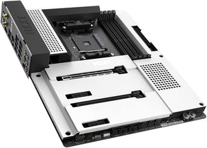 NZXT N7 B550 | AMD AM4 ATX Motherboard | Premium Full Cover Design | DDR4 4733+ | PCIe 4.0 | Dual M.2 | WiFi 6E | 2.5G LAN | USB 3.2 Gen 2 Type-C | NZXT CAM | For Ryzen 3000/4000/5000 Series