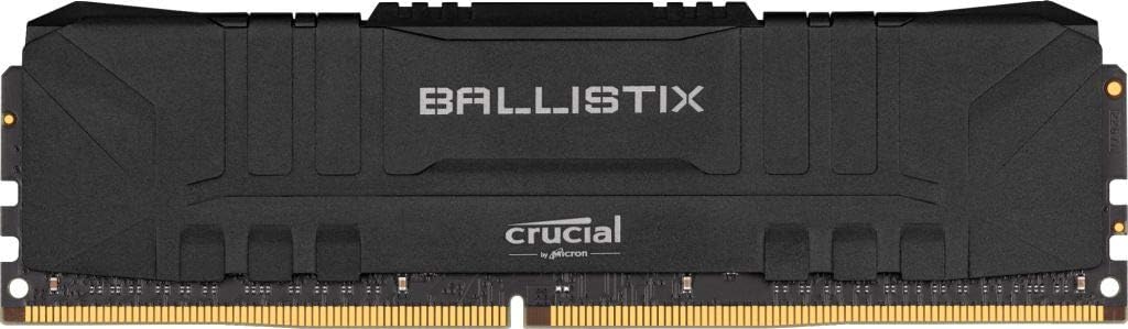 Crucial Ballistix DDR4 16GB Kit (2x8GB) Black | 3200MHz CL16-18-18-36 | Intel XMP 2.0 | Micron E-Die | Anodized Aluminum Heat Spreader | AMD Ryzen Compatible | 1.35V Low-Voltage | Performance Gaming Memory at Mainstream Pricing