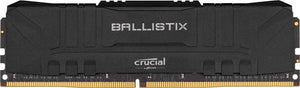 Crucial Ballistix DDR4 16GB Kit (2x8GB) Black | 3200MHz CL16-18-18-36 | Intel XMP 2.0 | Micron E-Die | Anodized Aluminum Heat Spreader | AMD Ryzen Compatible | 1.35V Low-Voltage | Performance Gaming Memory at Mainstream Pricing