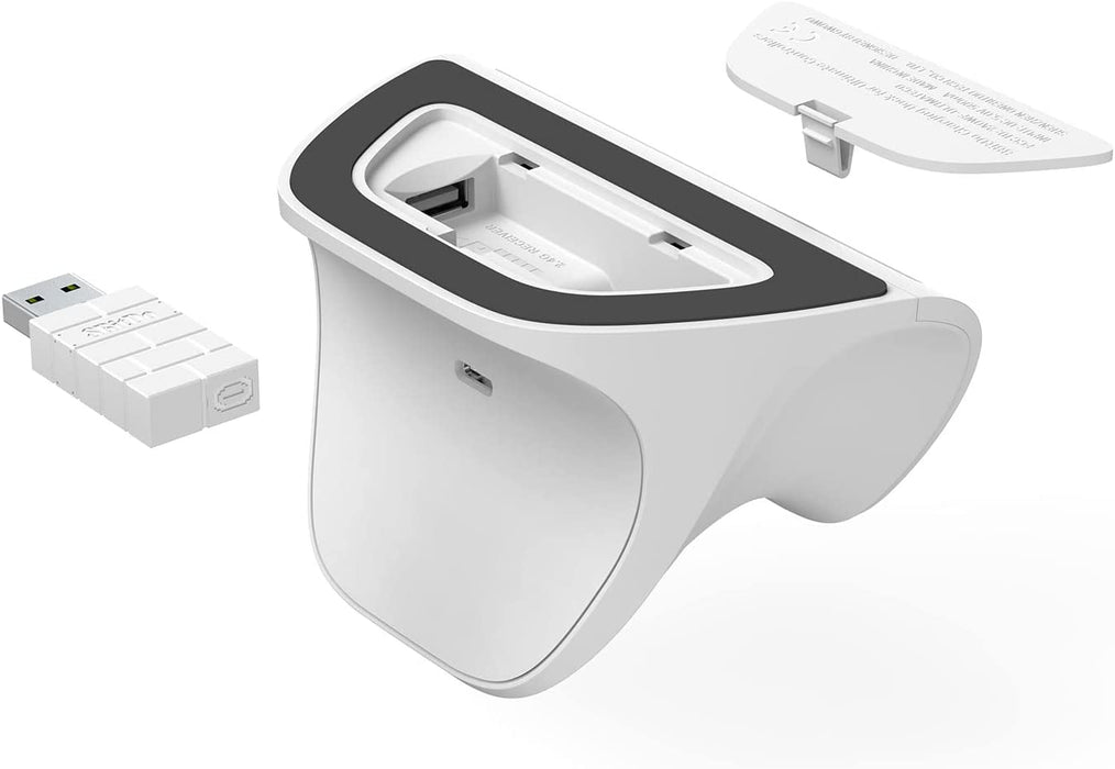 8BitDo Ultimate 2.4G Controller with Charging Dock | Hall Effect Joysticks | 2.4G · Bluetooth · Wired USB | 480mAh · 15 Hours | 2 Back Paddles | 236g | White