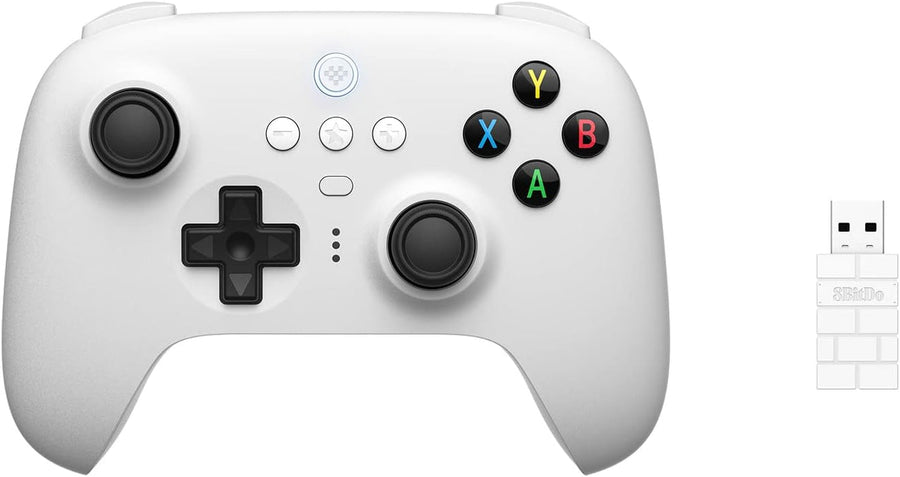8BitDo Ultimate 2.4G Controller with Charging Dock | Hall Effect Joysticks | 2.4G · Bluetooth · Wired USB | 480mAh · 15 