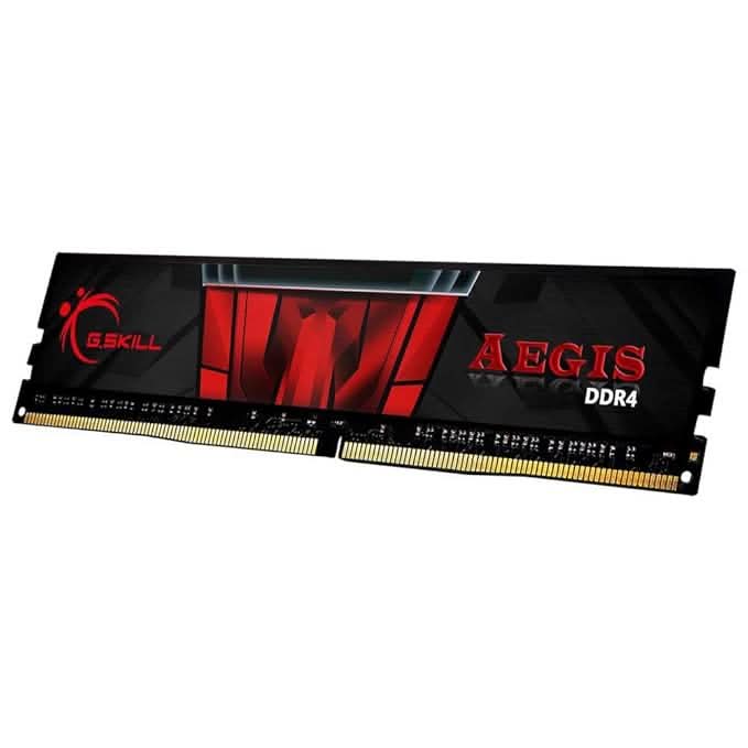 G.SKILL Aegis F4-3200C16S-8GIS Desktop Memory | 8GB (1 x 8GB) DDR4-3200 | CL16-18-18-38 · 1.35V | XMP | Black