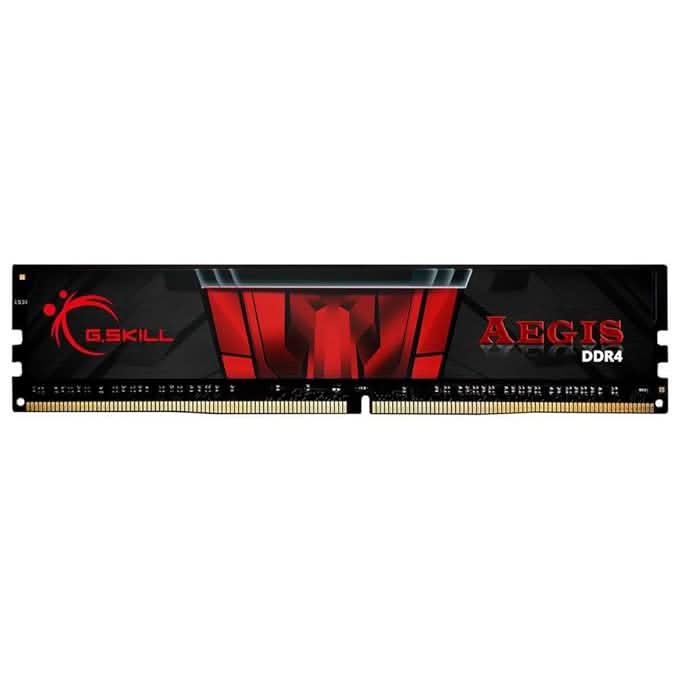 G.SKILL Aegis F4-3200C16S-8GIS Desktop Memory | 8GB (1 x 8GB) DDR4-3200 | CL16-18-18-38 · 1.35V | XMP | Black