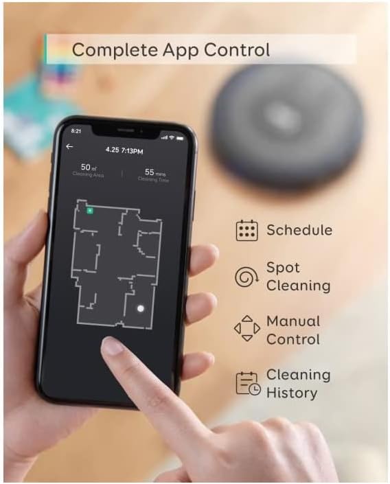 Eufy RoboVac G30 Edge Robot Vacuum Cleaner, 2000Pa Suction Power, Smart Dynamic Navigation 2.0, Boundary Strip Support, Black