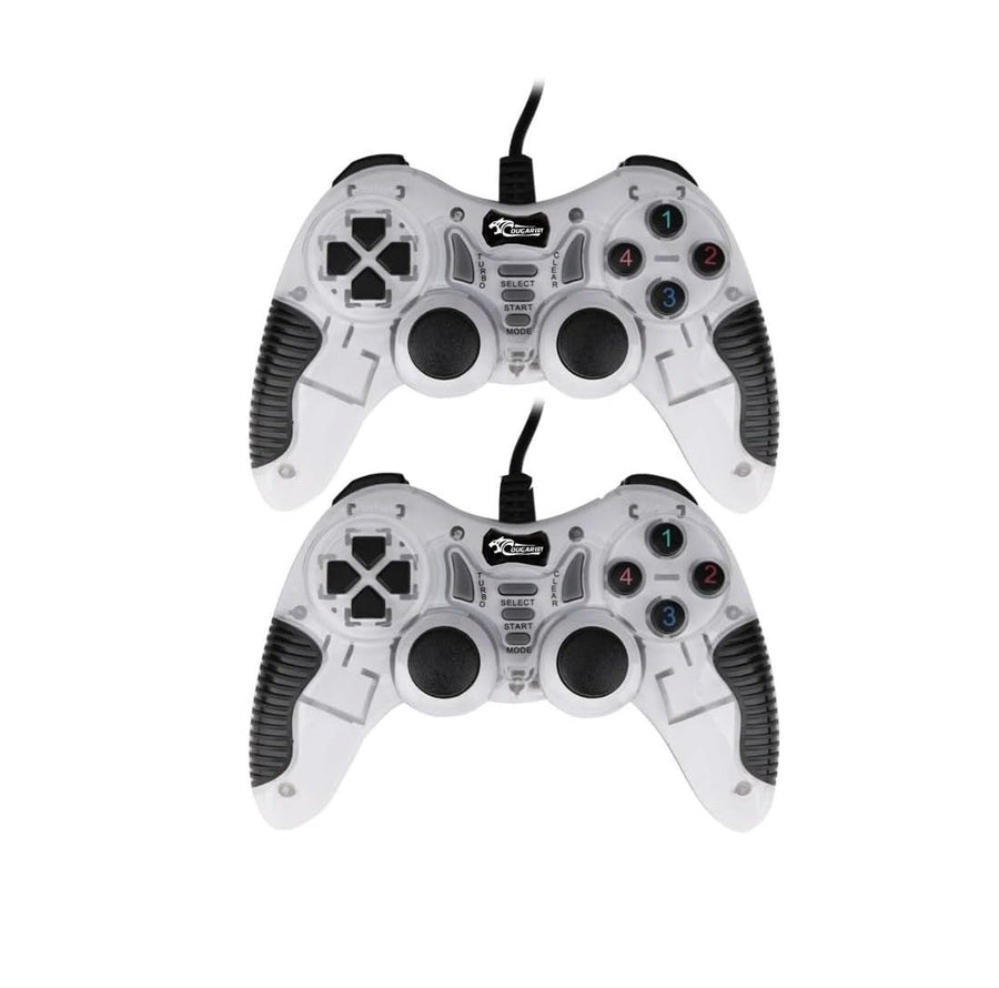 Cougar-EGY 9012 USB Wired Double Gamepad Twin Pack | Wired USB · 1.5 m Cable | Dual Analogue Sticks | Dual-Shock Vibrati