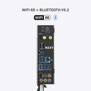 NZXT N7 B550 | AMD AM4 ATX Motherboard | Premium Full Cover Design | DDR4 4733+ | PCIe 4.0 | Dual M.2 | WiFi 6E | 2.5G LAN | USB 3.2 Gen 2 Type-C | NZXT CAM | For Ryzen 3000/4000/5000 Series