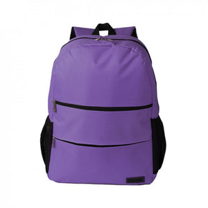 E-train BG53U Laptop Backpack | Fits Laptops up to 15.6-inch | Nylon · Padded Laptop Compartment with Anti-Slip Straps | 3 Extra Pockets · Pen and Mouse Holders | Purple