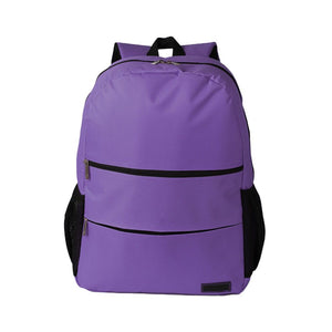 E-train BG53U Laptop Backpack | Fits Laptops up to 15.6-inch | Nylon · Padded Laptop Compartment with Anti-Slip Straps | 3 Extra Pockets · Pen and Mouse Holders | Purple