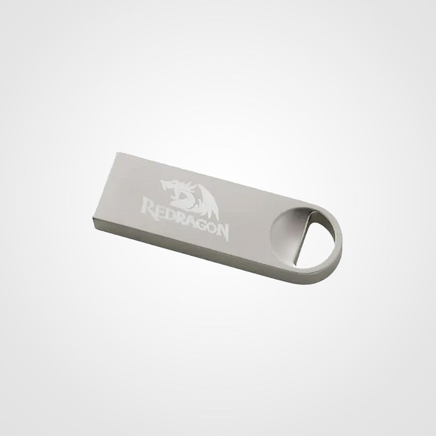 Redragon RU013D USB Flash Drive | 8GB | USB 2.0 · USB-A | Compact Keychain Design | Silver