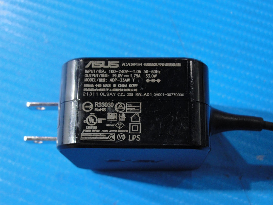 ASUS 33W Laptop AC Adapter | 19V · 1.75A · 33W | 4.0 × 1.35 mm DC Tip | 100-240V Auto-Voltage Input | Black