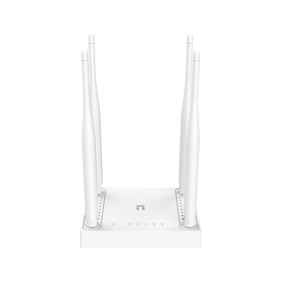 netis W4 300 Mbps Multi-Mode Wireless N Router | 2.4 GHz 802.11b/g/n · 300 Mbps | 4 × 5 dBi Fixed Antennas · 20 dBm | 1 