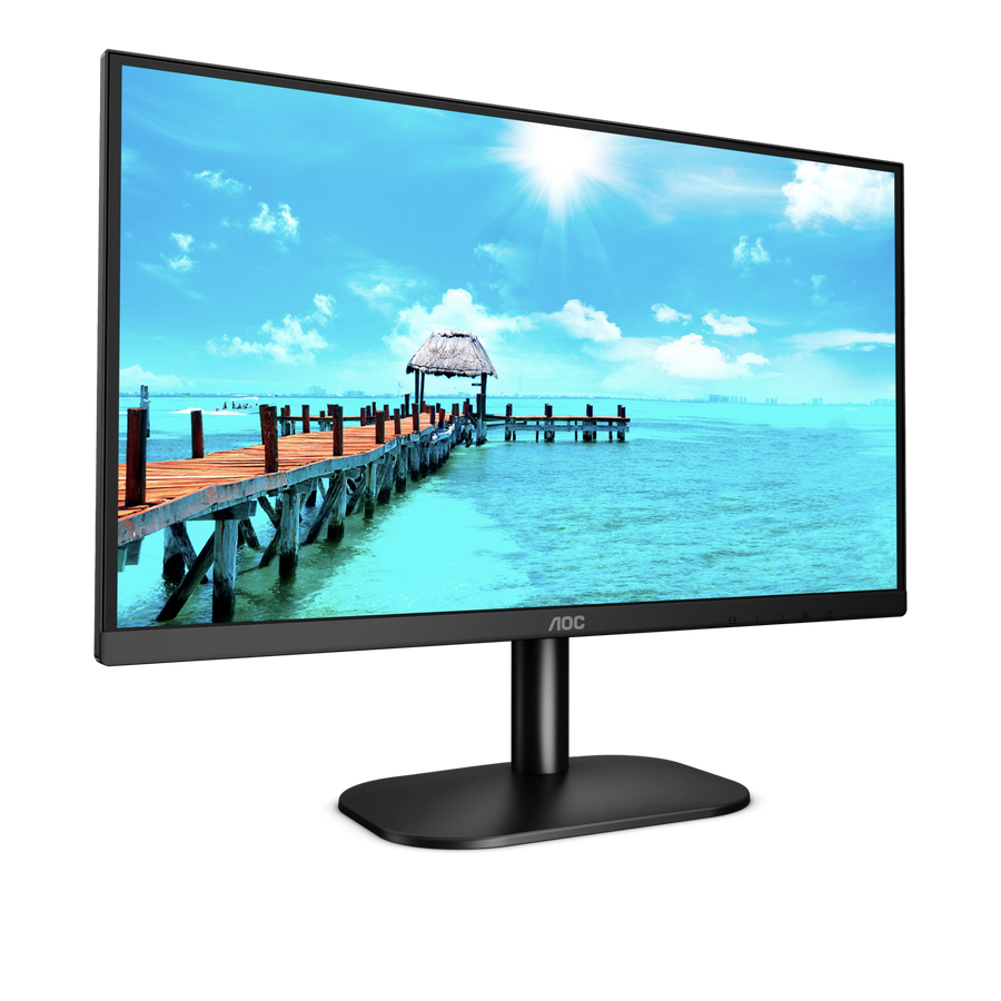 AOC 24B2XH 23.8-inch Full HD IPS Monitor | 1920x1080 @ 75Hz · 7ms GtG | 3-sided frameless · ultra-slim | 250 cd/m² · 100