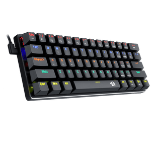 Redragon K613 Jax Mechanical Gaming Keyboard | 61 Keys · 60% Layout | Blue Switches | Rainbow LED · 18 Modes | Detachable USB-A to USB-C Cable | Anti-Ghosting · N-Key Rollover | Black