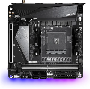 GIGABYTE B550I AORUS Pro AX | AMD AM4 Mini-ITX Motherboard | DDR4 5300+ | PCIe 4.0 | Dual M.2 | WiFi 6E | 2.5G LAN | USB 3.2 Gen 2 Type-C | For Ryzen 3000/4000/5000 Series | Small Form Factor PC