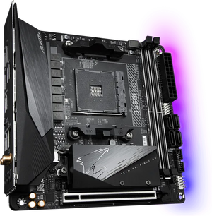 GIGABYTE B550I AORUS Pro AX | AMD AM4 Mini-ITX Motherboard | DDR4 5300+ | PCIe 4.0 | Dual M.2 | WiFi 6E | 2.5G LAN | USB 3.2 Gen 2 Type-C | For Ryzen 3000/4000/5000 Series | Small Form Factor PC