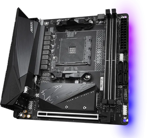 GIGABYTE B550I AORUS Pro AX | AMD AM4 Mini-ITX Motherboard | DDR4 5300+ | PCIe 4.0 | Dual M.2 | WiFi 6E | 2.5G LAN | USB 3.2 Gen 2 Type-C | For Ryzen 3000/4000/5000 Series | Small Form Factor PC