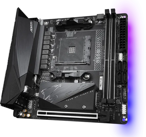 GIGABYTE B550I AORUS Pro AX | AMD AM4 Mini-ITX Motherboard | DDR4 5300+ | PCIe 4.0 | Dual M.2 | WiFi 6E | 2.5G LAN | USB 3.2 Gen 2 Type-C | For Ryzen 3000/4000/5000 Series | Small Form Factor PC